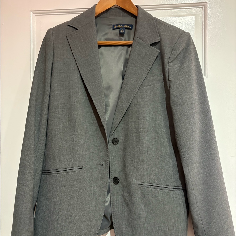 Brooks Brothers Gray women’s Suit Jacket and matching wool pants